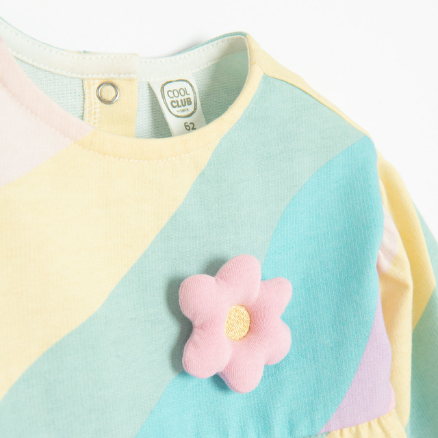 Рокля с дълъг ръкав, цвят: Розов