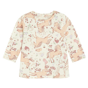 Тениска с дълъг ръкав, цвят: Бял