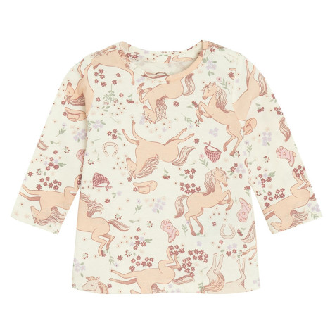 Тениска с дълъг ръкав, цвят: Бял