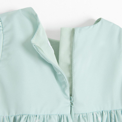 Рокля с къс ръкав, цвят: Зелен