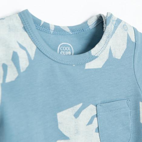 Боди с къс ръкав, цвят: Син