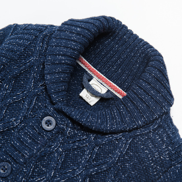 Жилетка, цвят: Моско син меланж