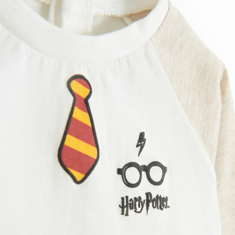 Тениска с дълъг ръкав HARRY POTTER, цвят: Бял