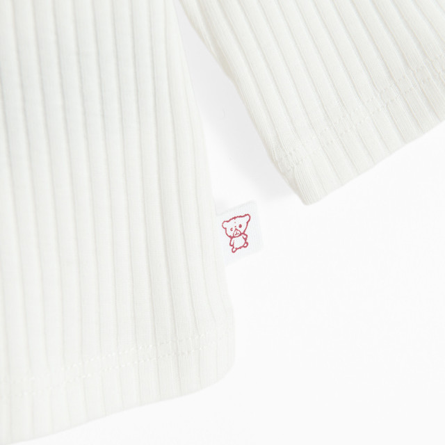 Тениска с дълъг ръкав, цвят: Кремав