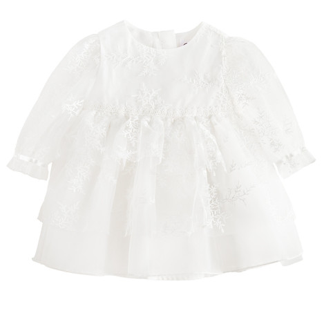 Рокля с дълъг ръкав, цвят: Бял