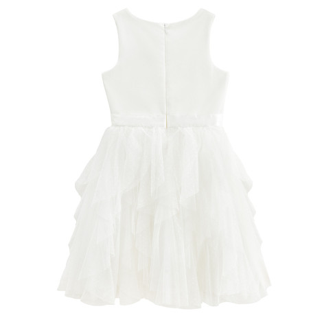 Рокля без ръкав, цвят: Бял