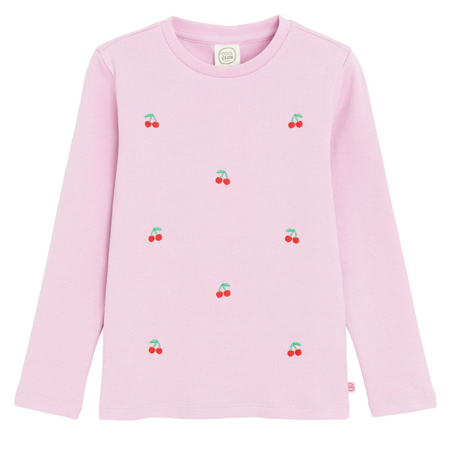 Тениска с дълъг ръкав, цвят: Розов