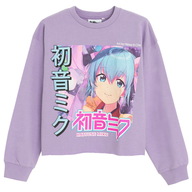 Блуза с дълъг ръкав HATSUNE MIKU, цвят: Розов