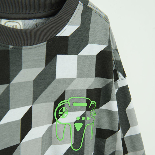 Блуза с дълъг ръкав, цвят: Микс