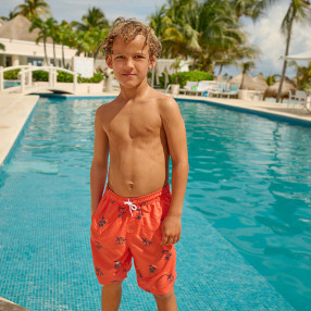 Плувни шорти, цвят: Червен