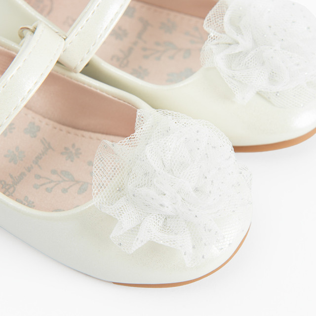 Балеринки, цвят: Бял