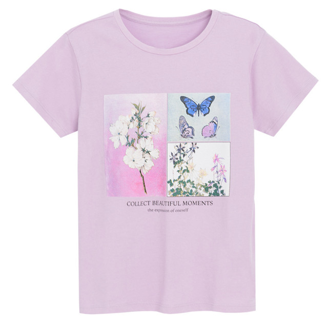 Тениска с къс ръкав, цвят: Бял