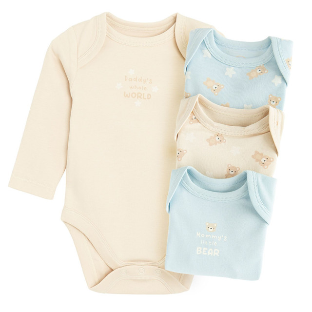 Боди с дълъг ръкав 4бр., цвят: Микс