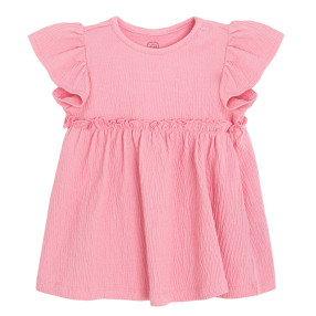 Рокля с къс ръкав, цвят: Розов