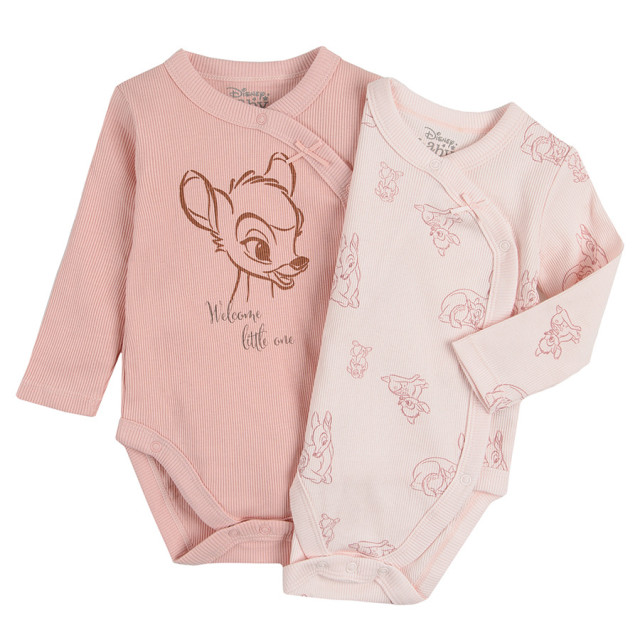 Боди с дълъг ръкав 2бр. BAMBI, цвят: Микс