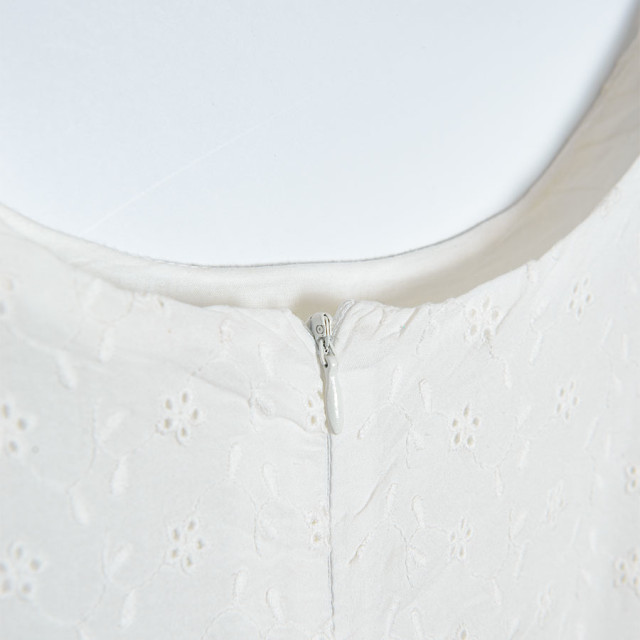 Рокля с къс ръкав, цвят: Бял