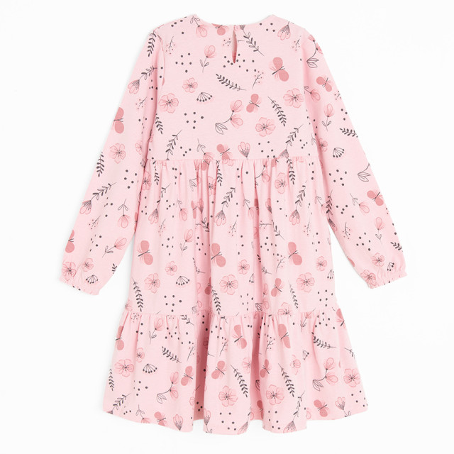 Рокля с дълъг ръкав, цвят: Розов