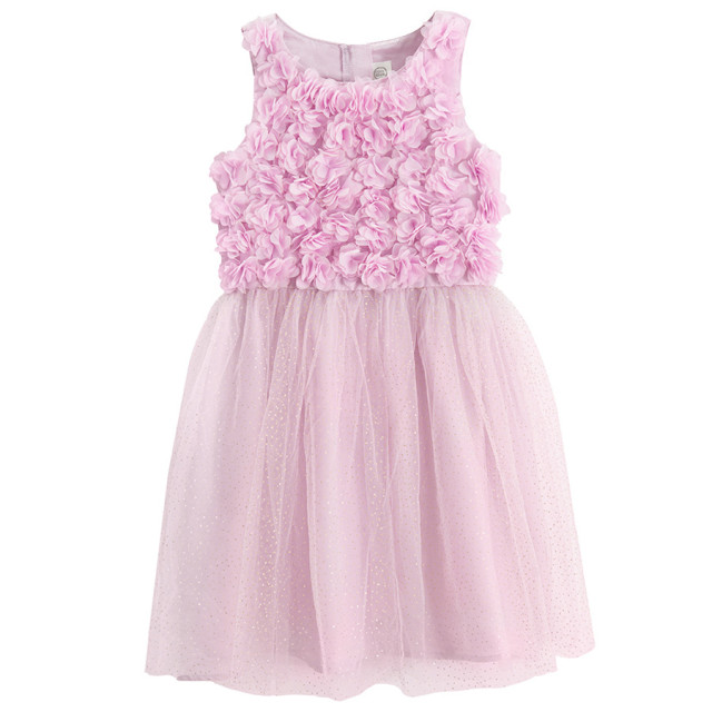 Рокля без ръкав, цвят: Розов