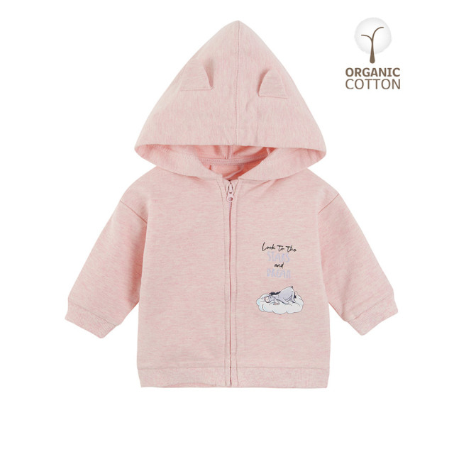 Суитчър WINNIE THE POOH, цвят: Розов меланж