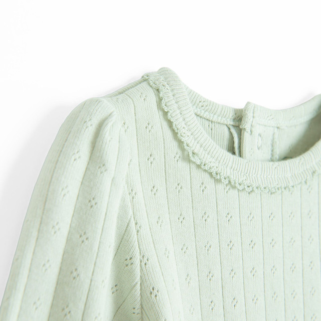 Боди с дълъг ръкав, цвят: Зелен