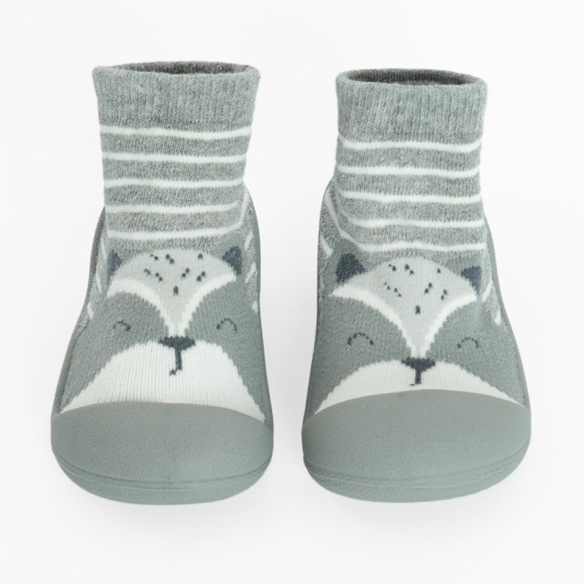 Пантофи, цвят: Сив