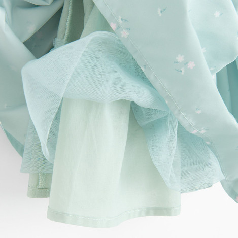 Рокля с къс ръкав, цвят: Зелен