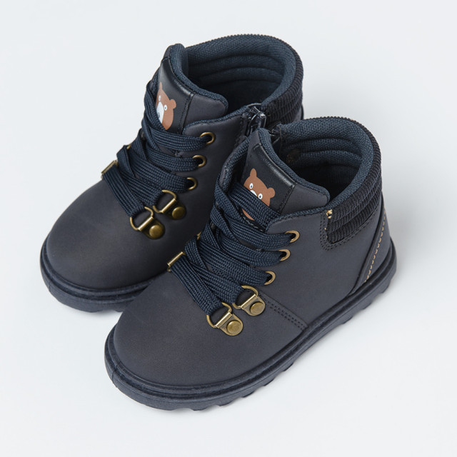 Високи обувки, цвят: Морско син