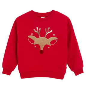 Блуза с дълъг ръкав, цвят: Червен