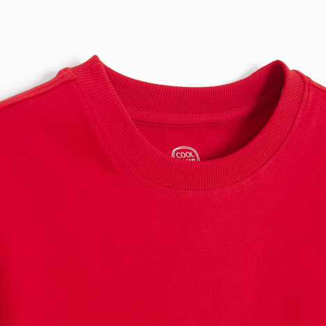 Тениска с къс ръкав, цвят: Червен