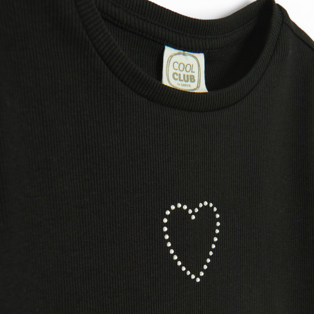 Тениска с къс ръкав, цвят: Черен