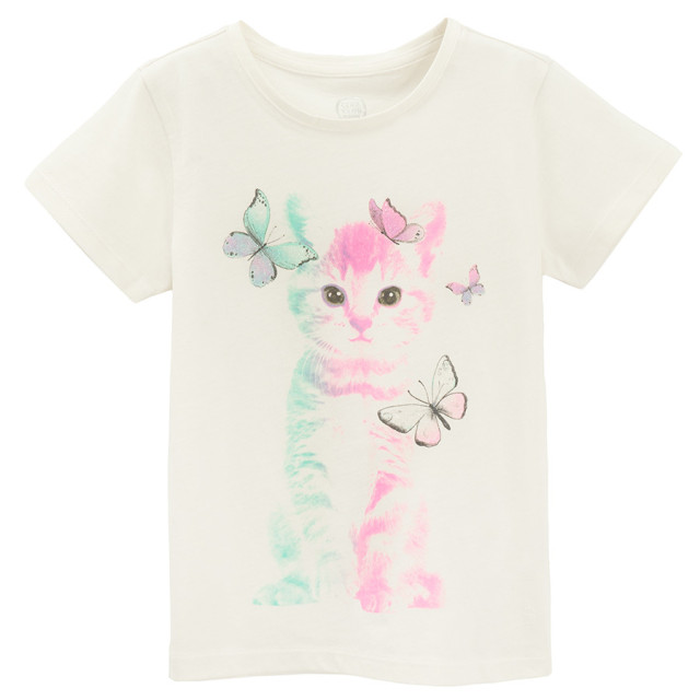 Тениска с къс ръкав, цвят: Бял