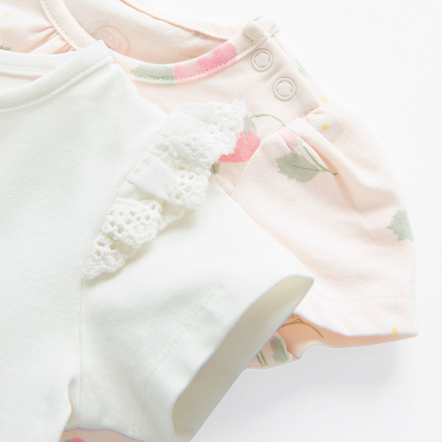 Боди с къс ръкав 2бр., цвят: Микс