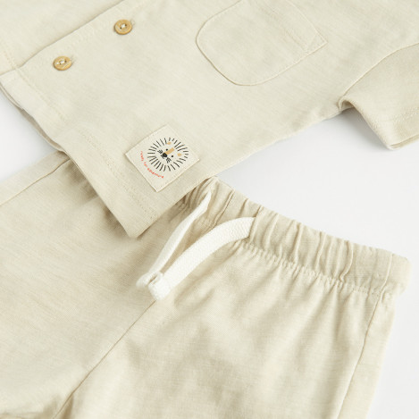 Комплект, цвят: Бежов