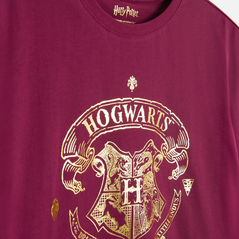 Тениска с къс ръкав HARRY POTTER, цвят: Бургунди