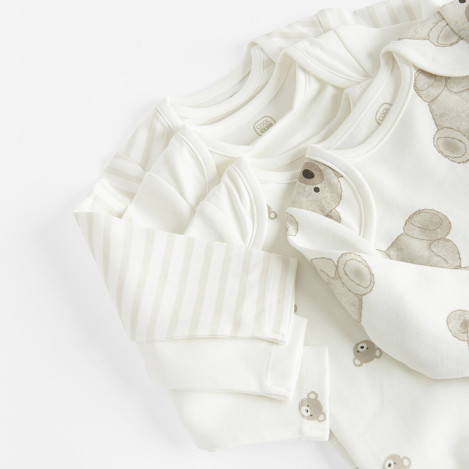 Боди с дълъг ръкав 4бр., цвят: Микс