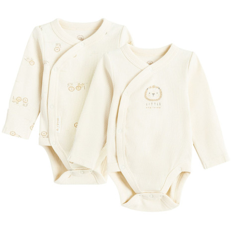 Боди с дълъг ръкав 2бр., цвят: Микс