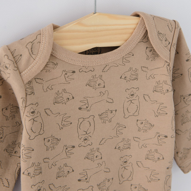 Боди с дълъг ръкав 3бр., цвят: Микс