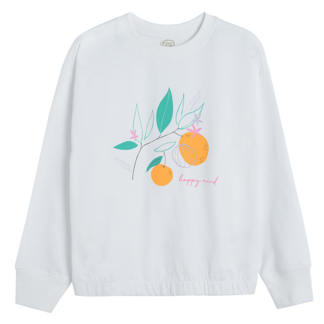 Блуза с дълъг ръкав, цвят: Бял