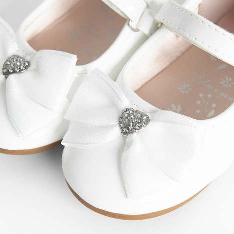 Балеринки, цвят: Бял