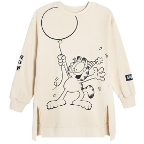 Блуза с дълъг ръкав GARFIELD, цвят: Кремав