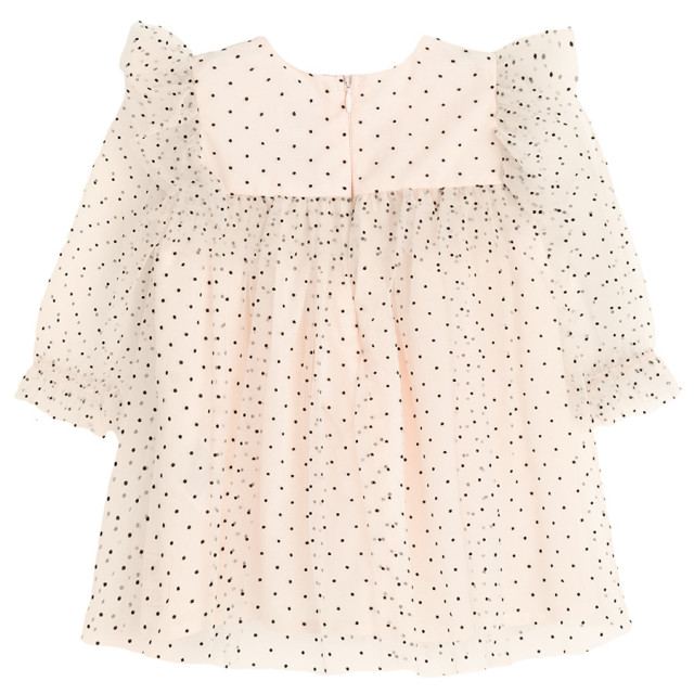 Рокля с дълъг ръкав, цвят: Светло бежово