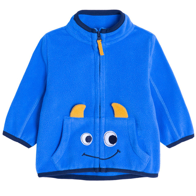 Блуза с дълъг ръкав, цвят: Морско син