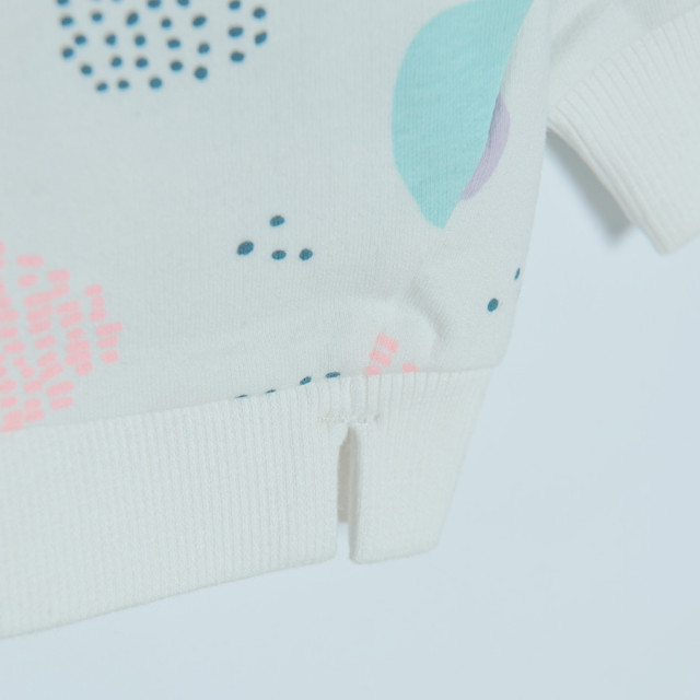 Блуза с дълъг ръкав, цвят: Кремав