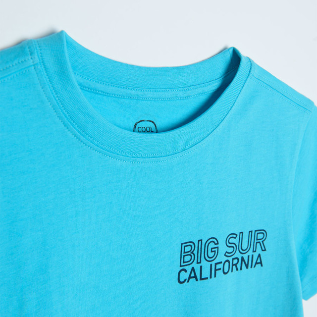 Тениска с къс ръкав, цвят: Син