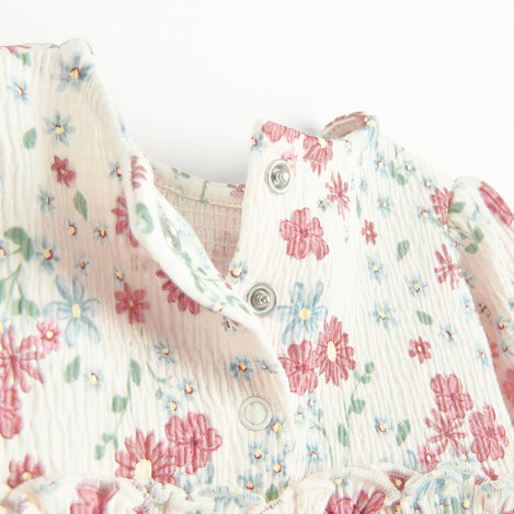 Рокля с дълъг ръкав, цвят: Бежов