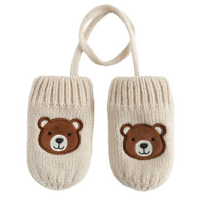 Ръкавици, цвят: Бежов