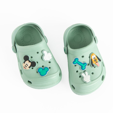 Плажни чехли MICKEY & FRIENDS, цвят: Светло зелен