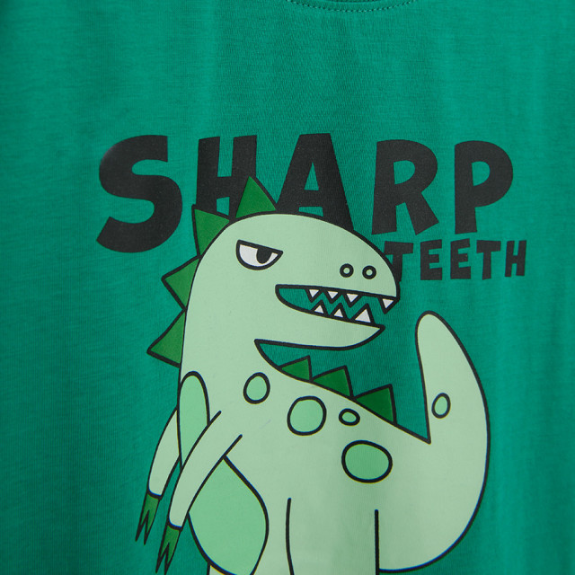 Тениска с къс ръкав, цвят: Зелен