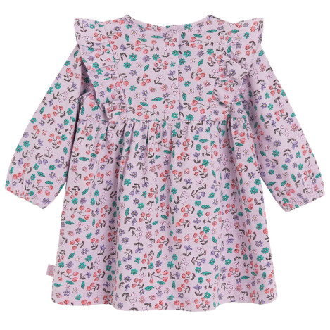 Рокля с дълъг ръкав, цвят: Лилав