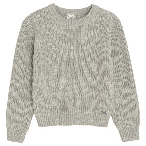 Пуловер, цвят: Сив меланж